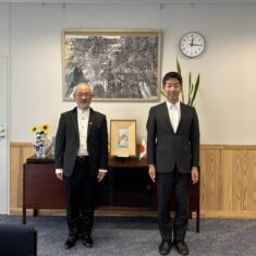 5月21日（月）、小野申人府中市長、竹野内海田町長を表敬訪問